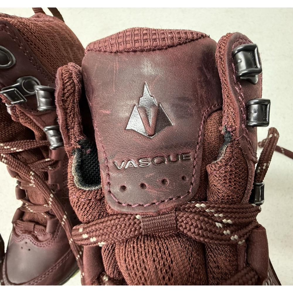 Vasque Talus AT UltraDry Boots Women's 7.5 Wide Rum Raisin Burgundy 7385 Hiking - Picture 7 of 10